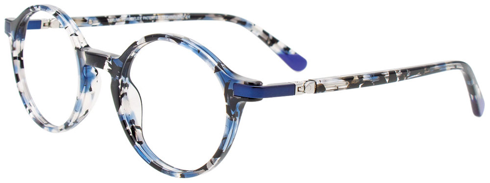 TAKUMI TK1256 Eyeglasses 050 Blue Mix Pattern & Blue 45mm