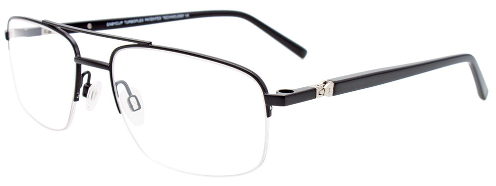 EASYCLIP EC565 Eyeglasses 090 Matt Black 57mm