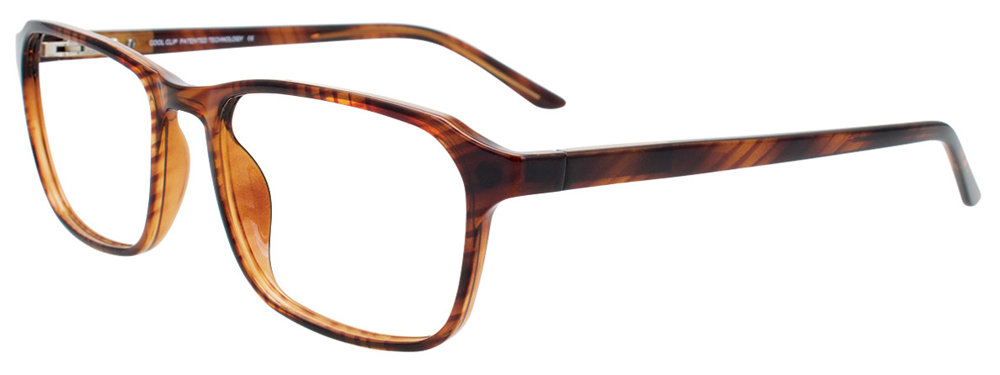 COOLCLIP CC849 Eyeglasses 010 Marbled Brown 55mm
