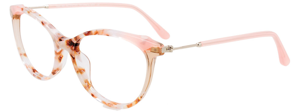 TAKUMI TK1155 Eyeglasses 010 Brown & White Marbled & Light Pink & Brown Crystal 53mm