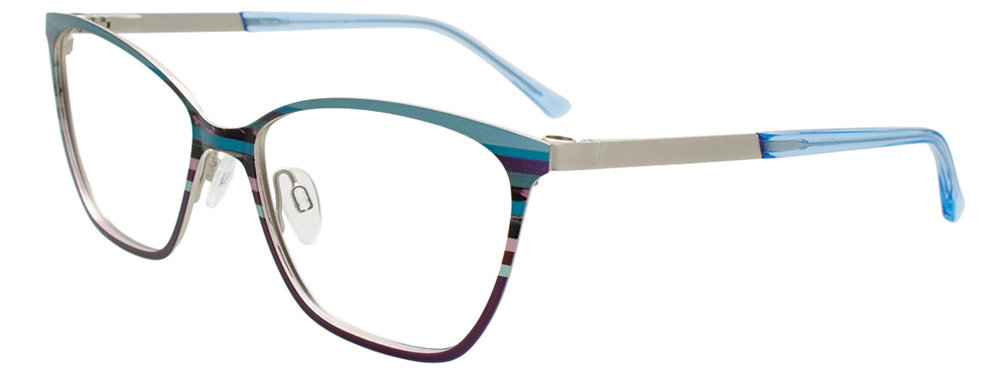 TAKUMI TK1289 Eyeglasses 050 Blue & Purple Accent Colors & Stripes 56mm