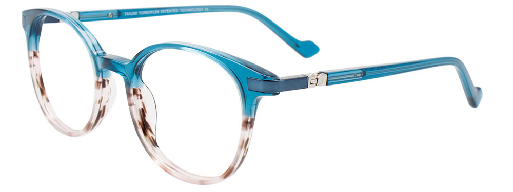 TAKUMI TK1234 Eyeglasses 060 Crystal Turquoise Striped Brown 45mm