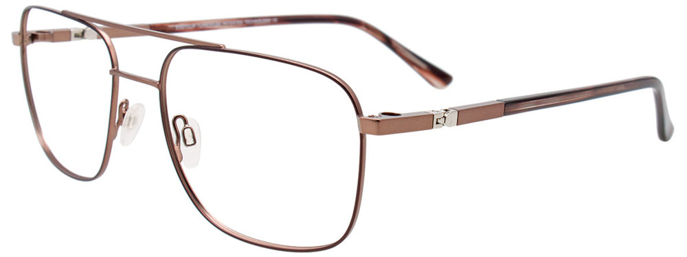 EASYCLIP EC623 Eyeglasses 010 Light Brown & Dark Brown 58mm