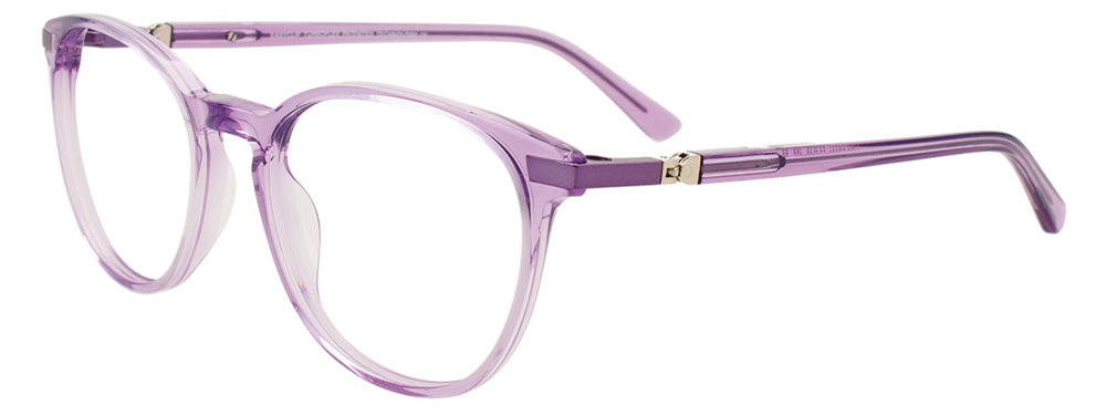 EASYCLIP EC601 Eyeglasses 080 Crystal Lilac Crystal Lilac 52mm