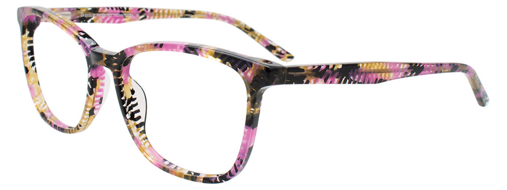 EASYCLIP EC686 Eyeglasses 080 Pink Mix Pattern 52mm