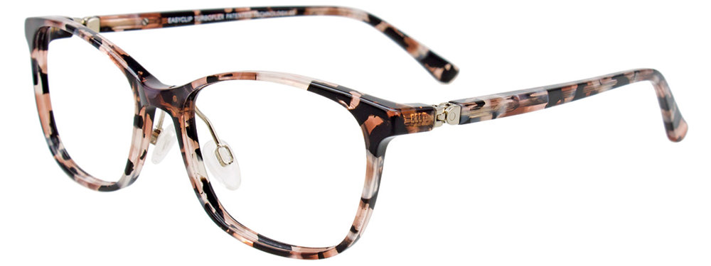 EASYCLIP EC575 Eyeglasses 035 Pink Tortoise 50mm