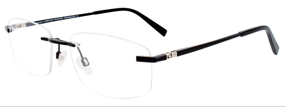 EASYCLIP EC572 Eyeglasses 090 Satin Black 56mm