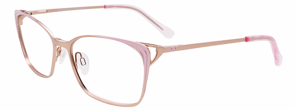 EASYCLIP EC545 Eyeglasses 030 Matt Light Pink & Matt Gold 56mm
