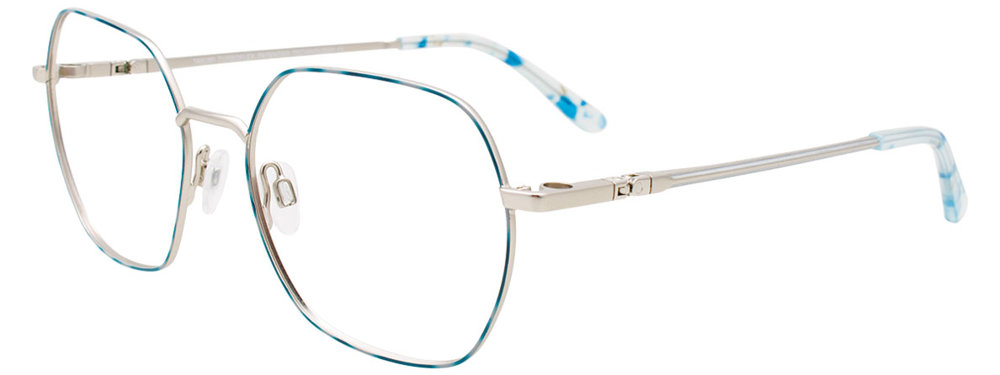 TAKUMI TK1243 Eyeglasses 050 Blue Tortoise & Silver 53mm