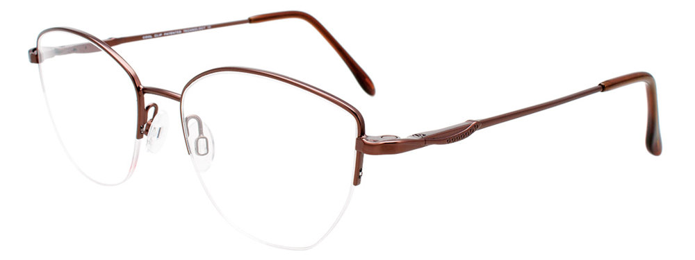 COOLCLIP CC846 Eyeglasses 010 Satin Dark Brown 54mm