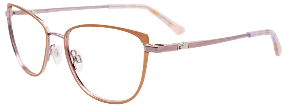 EASYCLIP EC624 Eyeglasses 030 Light Copper & Light Lilac 53mm