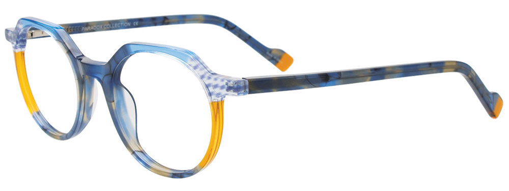 PARADOX P5096 Eyeglasses 050 Multicolor Multipattern Blue & Amber 47mm