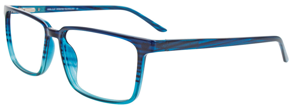COOLCLIP CC847 Eyeglasses 050 Marbled Dark Blue & Crystal Blue Marbled Dark Blue 57mm