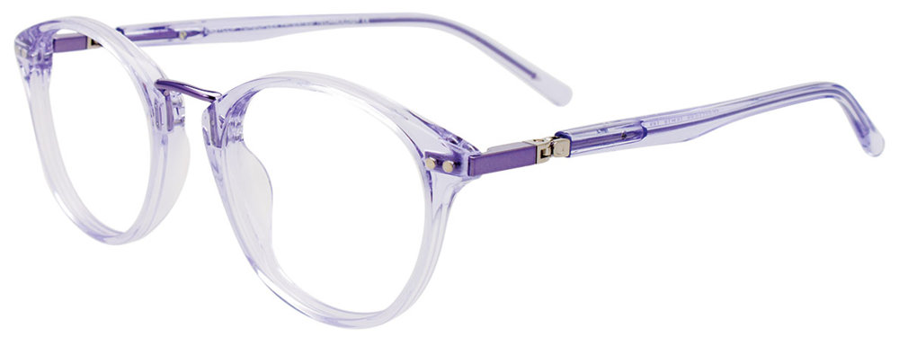 EASYCLIP EC586 Eyeglasses 080 Crystal Lilac 46mm