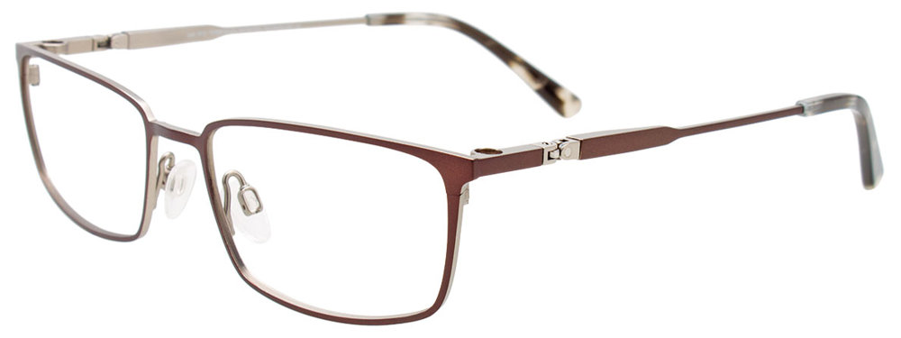 OAK NYC O3018 Eyeglasses 010 Brown & Steel 52mm