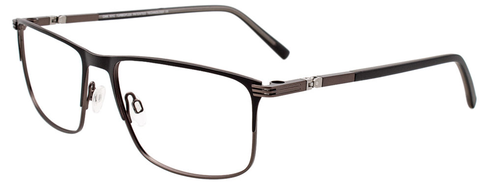 OAK NYC O3001 Eyeglasses 020 Matt Grey & Matt Black 59mm