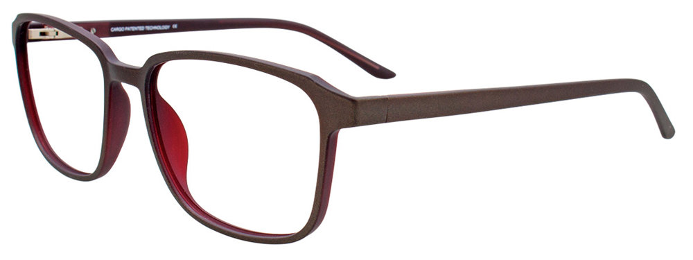 CARGO C5057 Eyeglasses 020 Matt Dark Grey & Dark Red inside 57mm