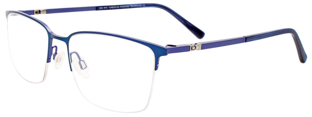 OAK NYC O3016 Eyeglasses 050 Brushed Satin Blue Blue 53mm