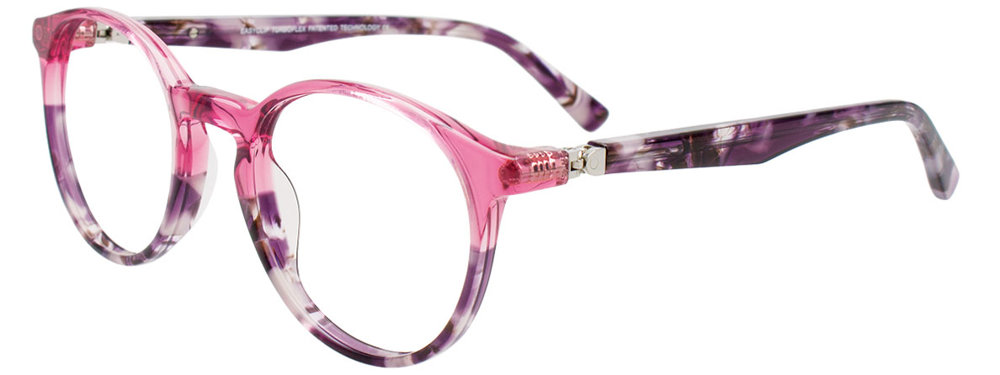 EASYCLIP EC656 Eyeglasses 030 Tr. Pink & Tortoise 45mm