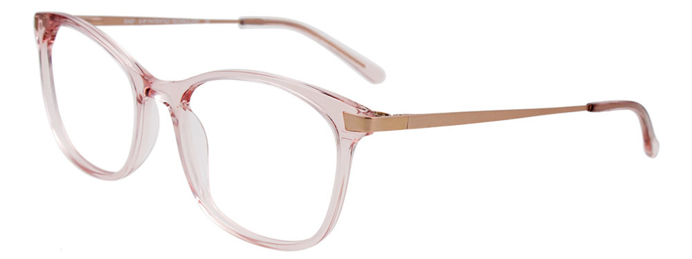 EASYCLIP EC583 Eyeglasses 010 Crys Lit Pink Satin Pink Gold 51mm