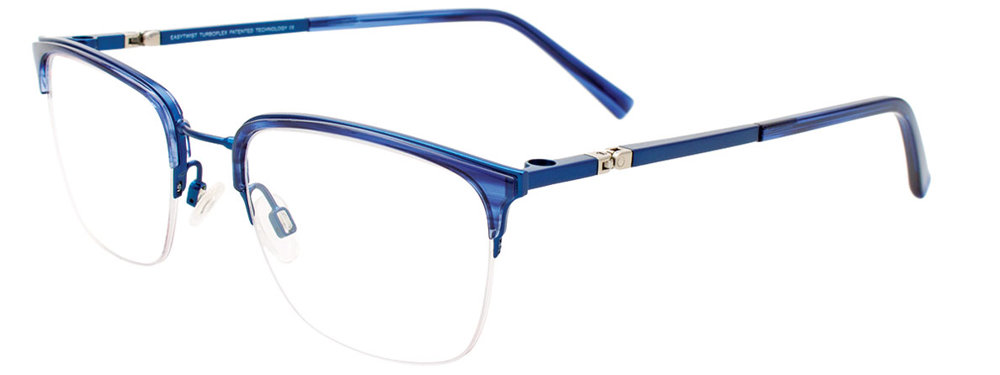 TWIST&CLIP CT276 Eyeglasses 050 Blue & Blue Striped 52mm