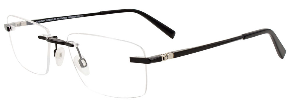 EASYCLIP EC573 Eyeglasses 090-Satin-Black 52mm