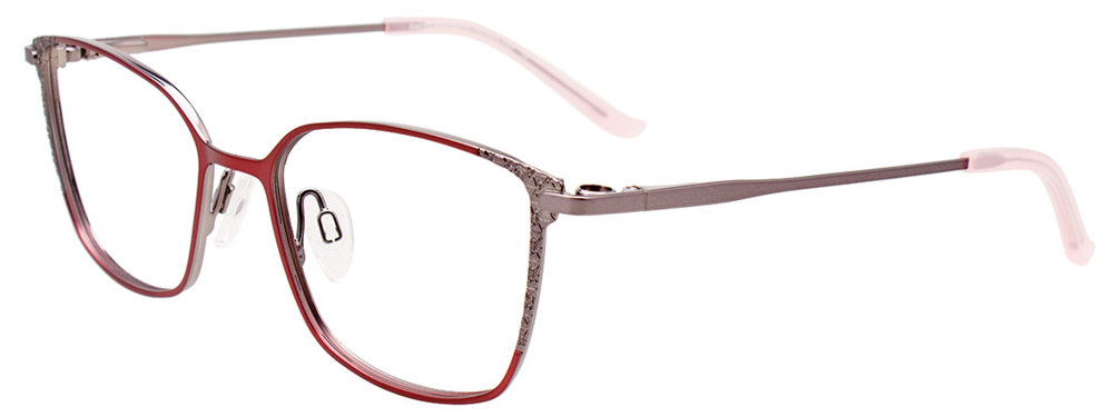 EASYCLIP EC604 Eyeglasses 035 Pink & Steel 50mm