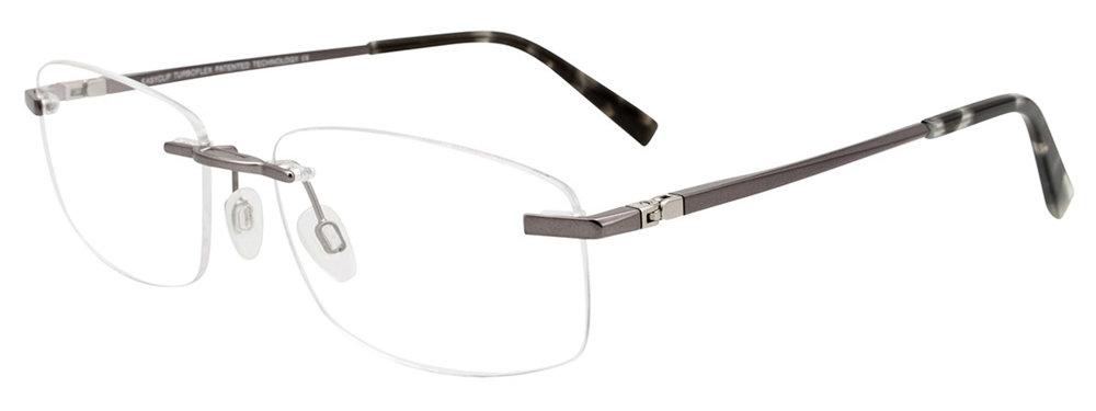 EASYCLIP EC572 Eyeglasses 020-Satin-Grey 56mm