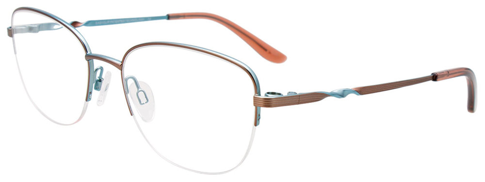 EASYCLIP EC661 Eyeglasses 010 Light Brown & Light Blue 54mm