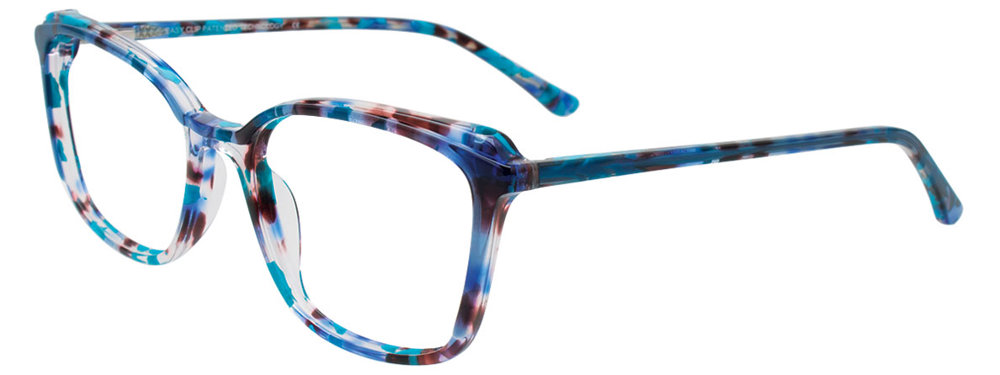 EASYCLIP EC687 Eyeglasses 050 Blue Tortoise 52mm