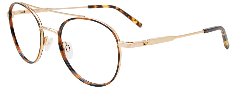 TAKUMI TK1173 Eyeglasses 010 Shiny Demi Amber & Shiny Gold 51mm