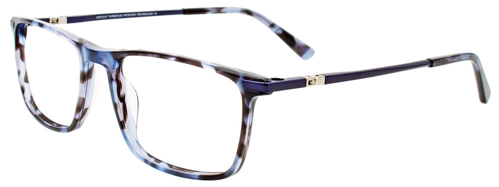 EASYCLIP EC597 Eyeglasses 050 Blue Tortoise Blue 54mm