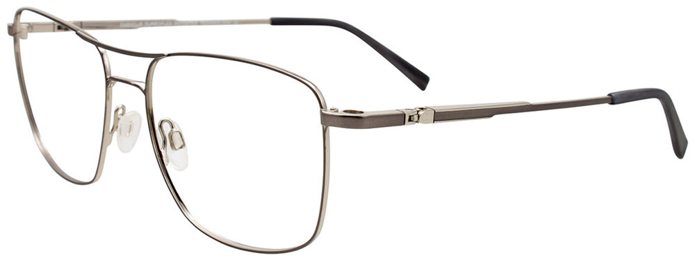 EASYCLIP EC579 Eyeglasses 020 Satin Steel & Matt Grey 56mm