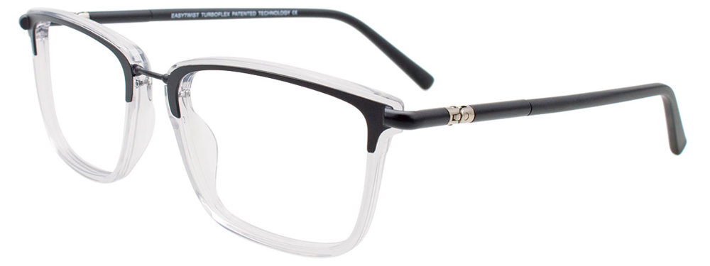 EASYTWIST ET9010 Eyeglasses 090 Black & Crystal 53mm