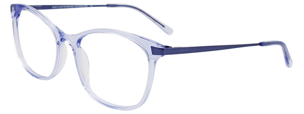 EASYCLIP EC583 Eyeglasses 050 Crystal Blue Satin Blue 51mm