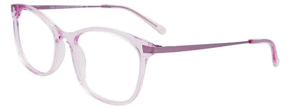 EASYCLIP EC583 Eyeglasses 080 Crystal Purple Satin Purple 51mm