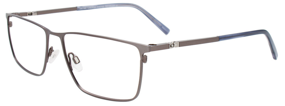 OAK NYC O3014 Eyeglasses 020-Satin-Steel-Satin-Steel 58mm