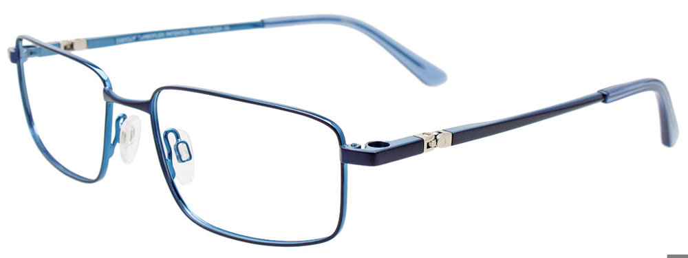 EASYCLIP EC622 Eyeglasses 050 Dark Blue & Light Blue 52mm