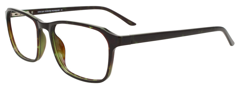 COOLCLIP CC849 Eyeglasses 060 Dark Demi Green 55mm