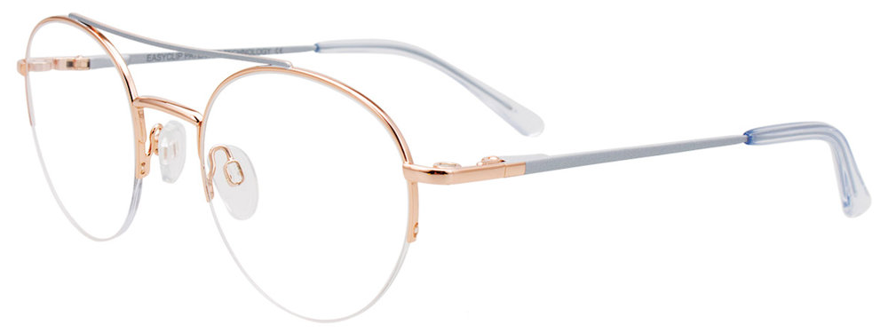 EASYCLIP EC574 Eyeglasses 010 Copper & Silver 49mm