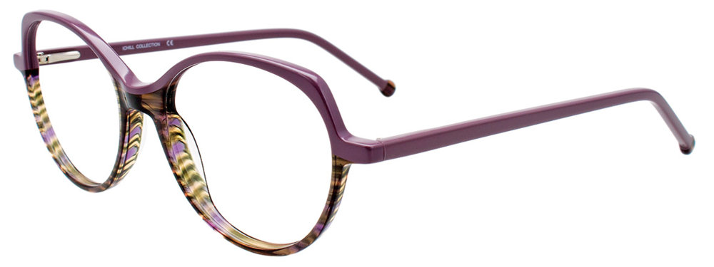 I CHILL C7040 Eyeglasses 080 Lilac & Green Lines Lilac 51mm