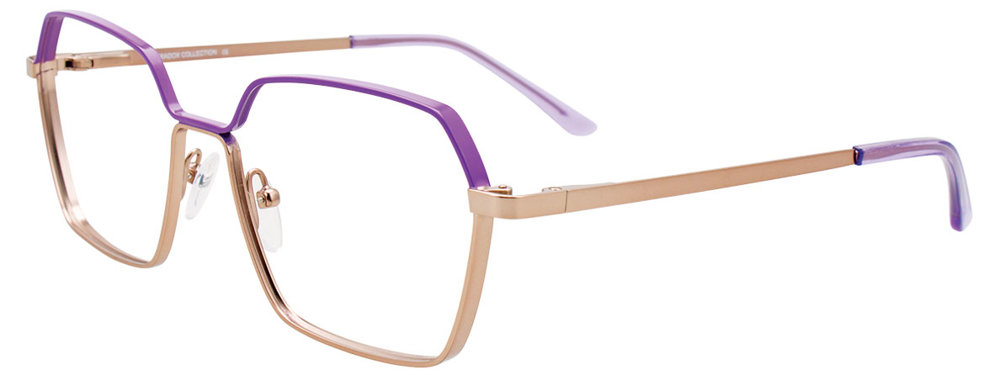 PARADOX P5086 Eyeglasses 080 Lilac & Lt Pk Gld Lt Pk Gld 54mm