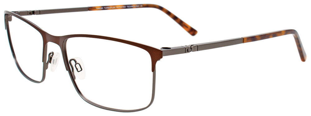 TAKUMI TK1163 Eyeglasses 010 Satin Brown & Dark Steel 58mm