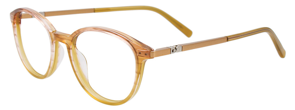 EASYCLIP EC581 Eyeglasses 010 Grad Crs Lt Pnk & Bge Crs Bge 45mm