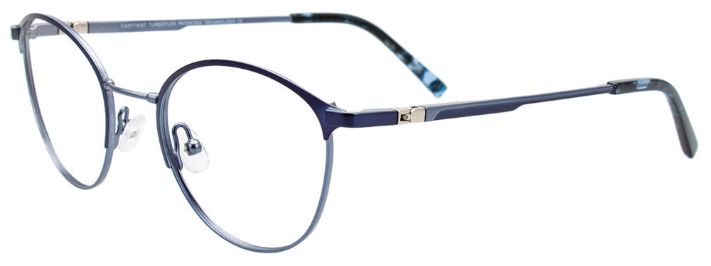 EASYTWIST ET9004 Eyeglasses 050 Matt Dark Blue & Satin Blue 46mm