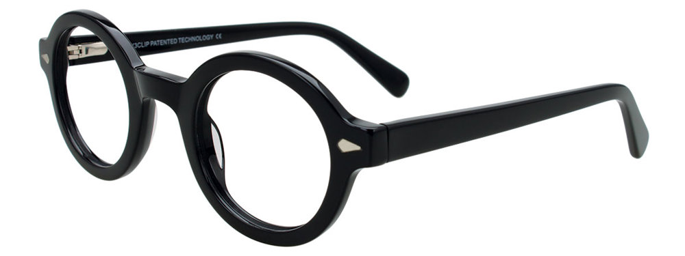 EASY3CLIP EC700 Eyeglasses 090 Black 43mm