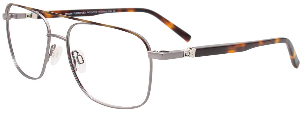 TAKUMI TK1215 Eyeglasses 020 Steel & Brown Tortoise 53mm