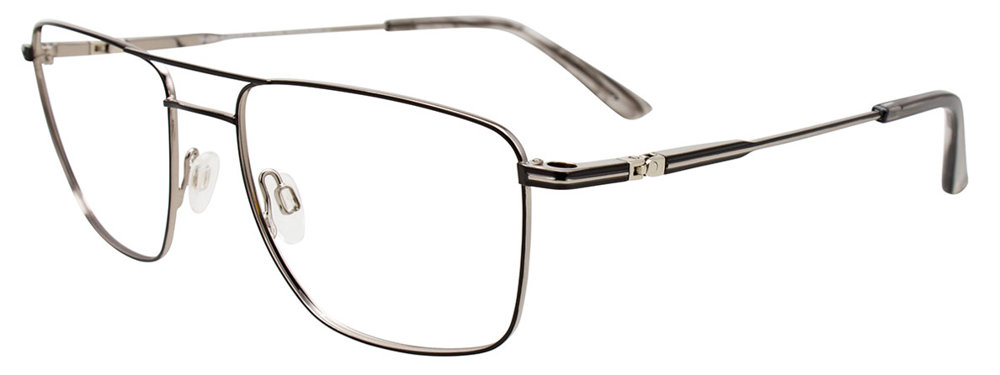 TAKUMI TK1167 Eyeglasses 090 Matt Black & Shiny Silver 57mm
