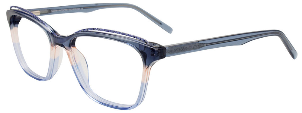 TAKUMI TK1172 Eyeglasses 050 Crystal Dark Blue & Salmon & Light Blue 51mm