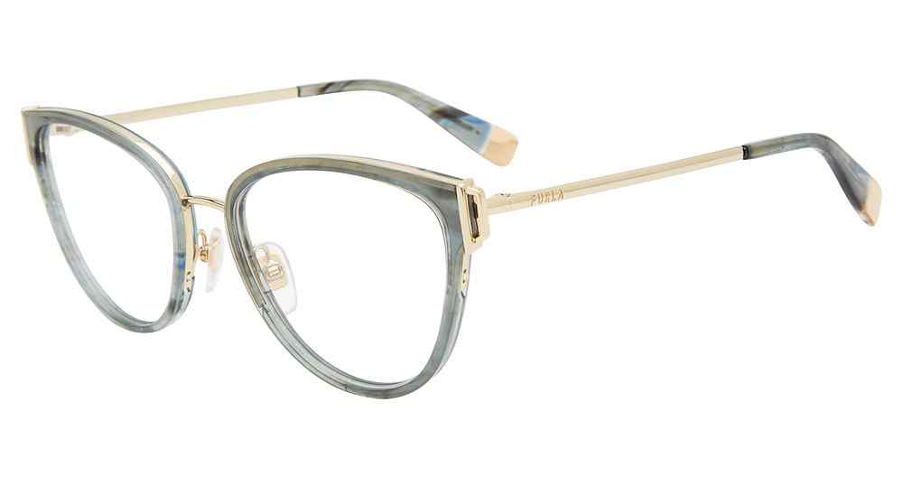 FURLA OPTICAL VFU444 Eyeglasses GREEN-0VAD 54mm